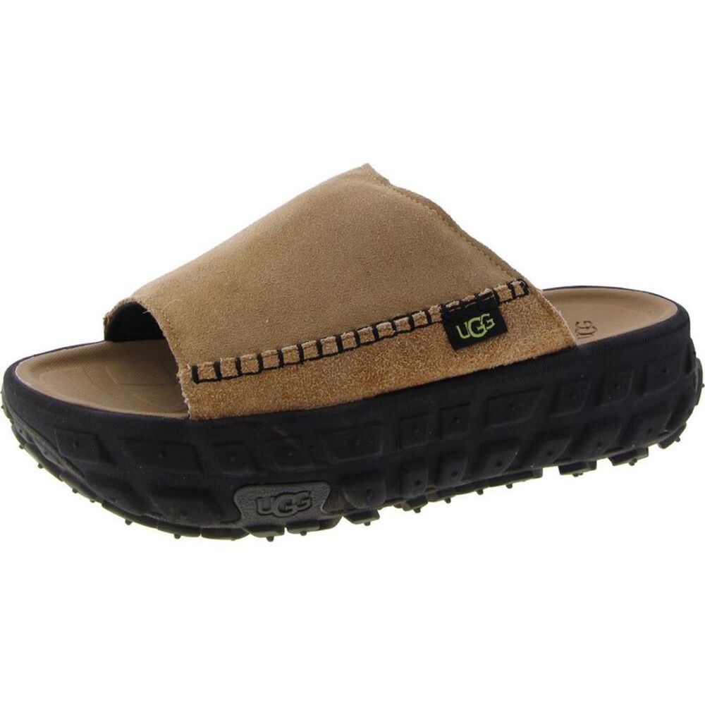 Ugg Mens Venture Daze Tan Suede Slip-On Casual Slide Sandals Shoes NWOB